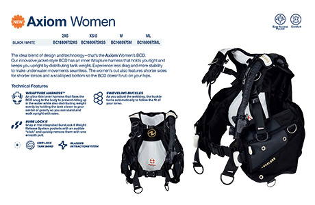 AquaLung Axiom Buoyancy Compensation Device (BCD)