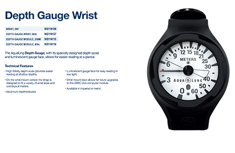 AquaLung Depth Gauge Wrist