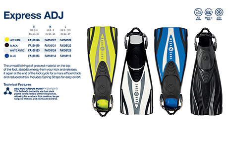 AquaLung Express ADJ Dive Fins