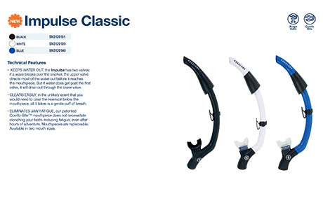 AquaLung Impulse Classic Dive Snorkel