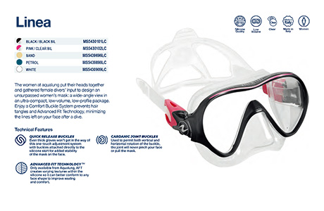 AquaLung Linea Dive Mask