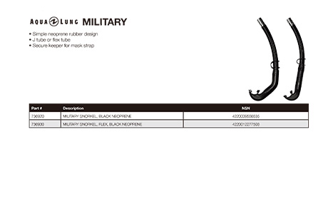 Apeks MILITARY Dive Snorkel