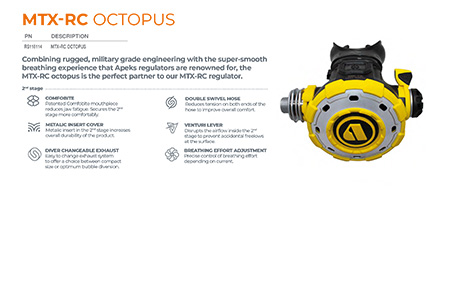 Apeks MTX-RC OCTOPUS