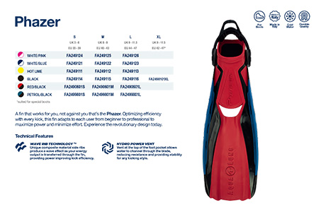 AquaLung Phazer Dive Fins