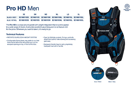 AquaLung Pro HD Buoyancy Compensation Device (BCD)