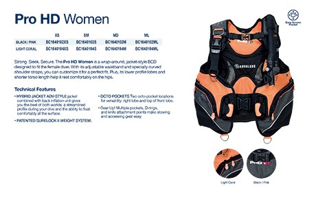 AquaLung Pro HD Buoyancy Compensation Device (BCD)