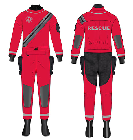 Customize Breathable Tri-Laminate Rescue Drysuit