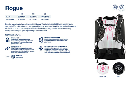 AquaLung Rogue Buoyancy Compensation Device (BCD)