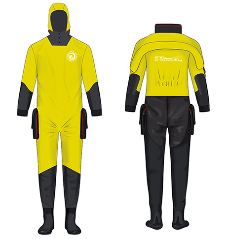 Customize Breathable Tri-Laminate Surface Drysuit