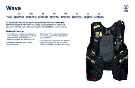 AquaLung Wave Buoyancy Compensation Device (BCD)