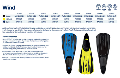 AquaLung Wind Dive Fins