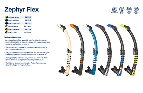 AquaLung Zephyr Flex Dive Snorkel