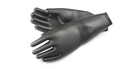 SI-TECH® Latex Dry Gloves With Wrist Seal