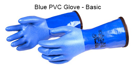 SI-TECH® Dry-Glove System Matching Blue PVC Glove